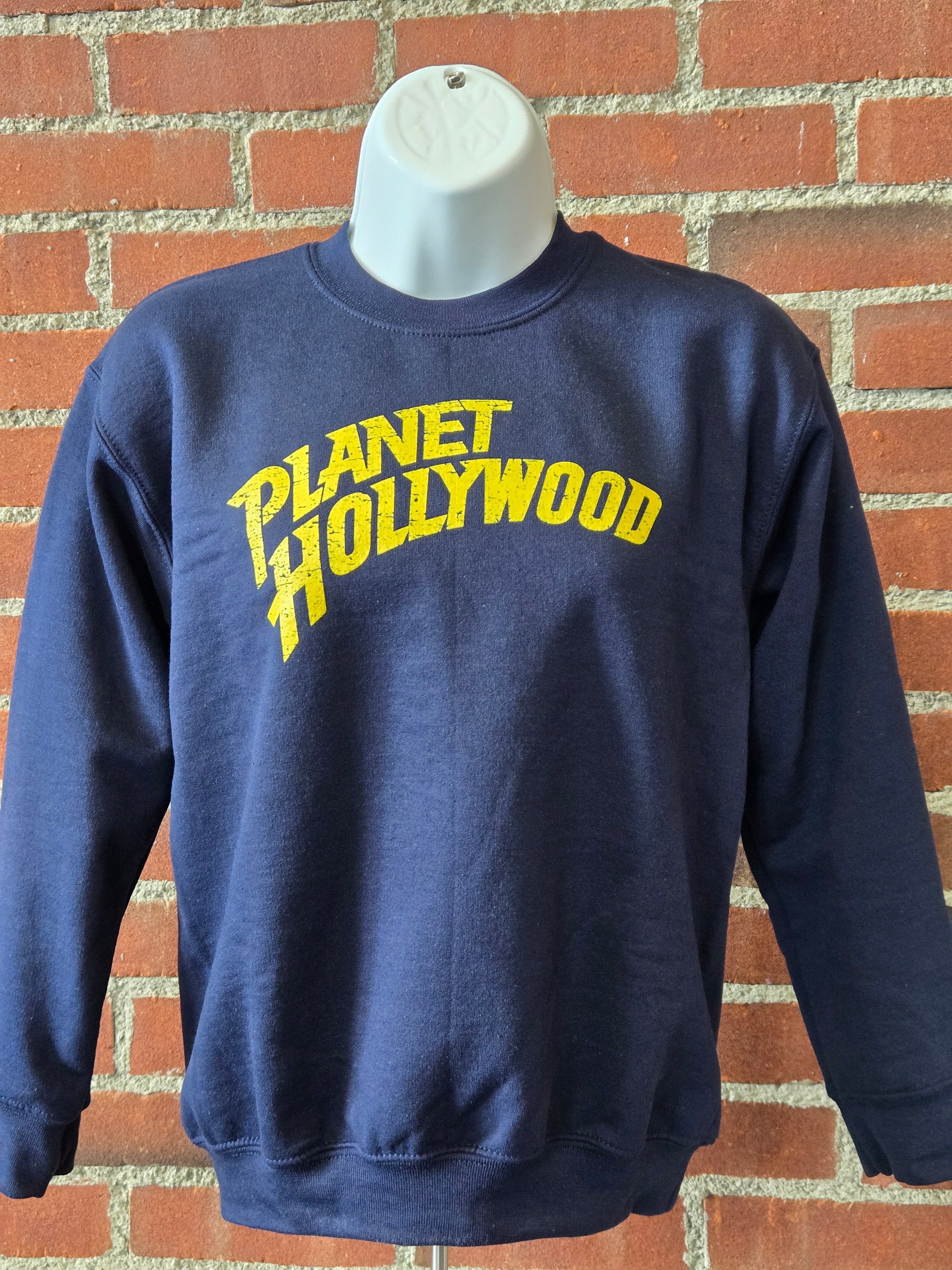 Youth Navy Arch Crew Sweatshirt