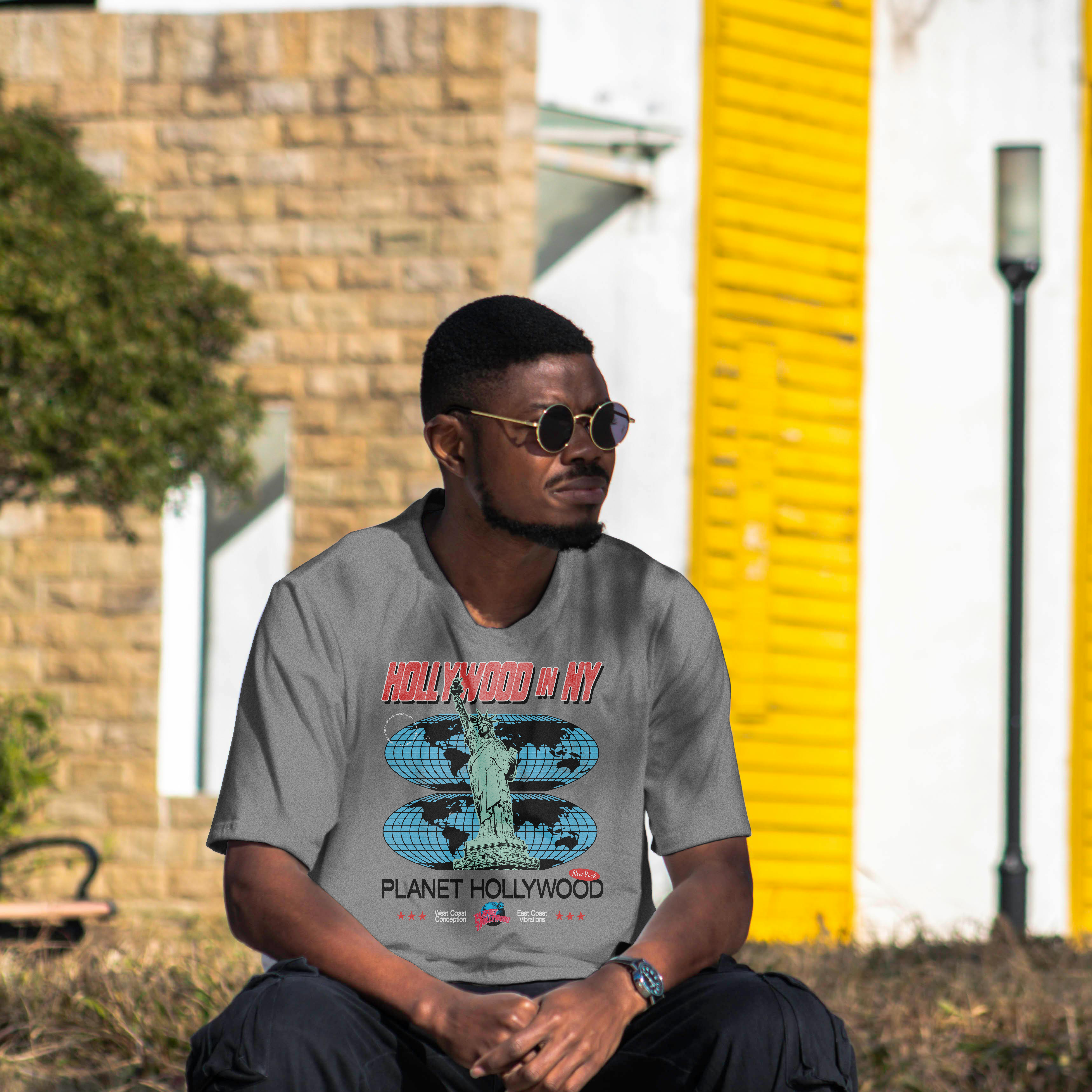 Charcoal NYC Statue Tee