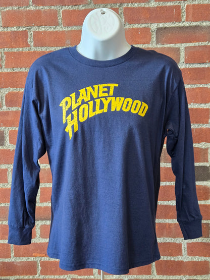 Youth Navy Arch Long Sleeve Tee