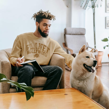 Distressed Sand Sweatshirt