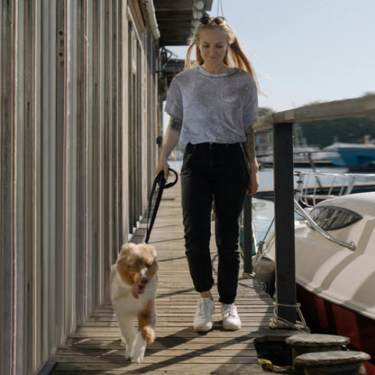 Black Wash Ring Globe Tee