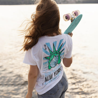 White Liberty Crown Tee
