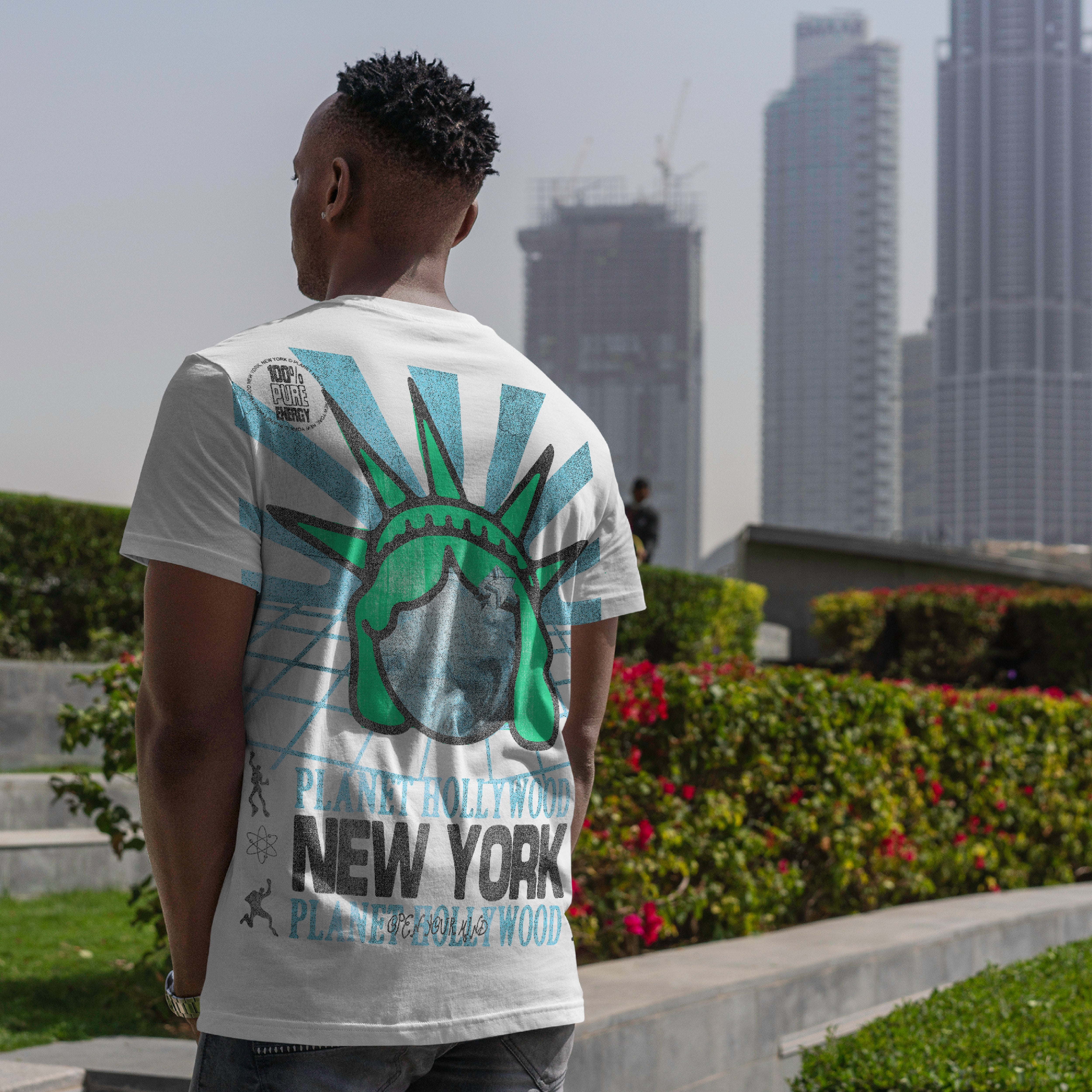 White Liberty Crown Tee