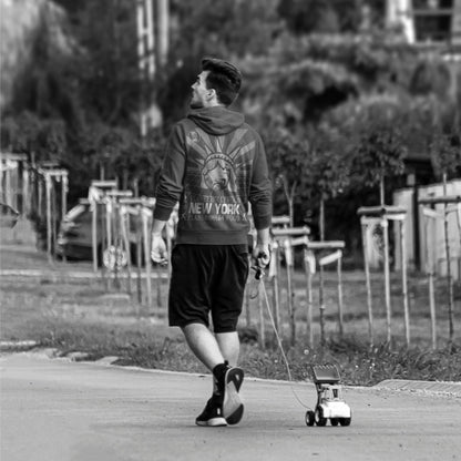 Charcoal Hooded Liberty Crown Sweatshirt