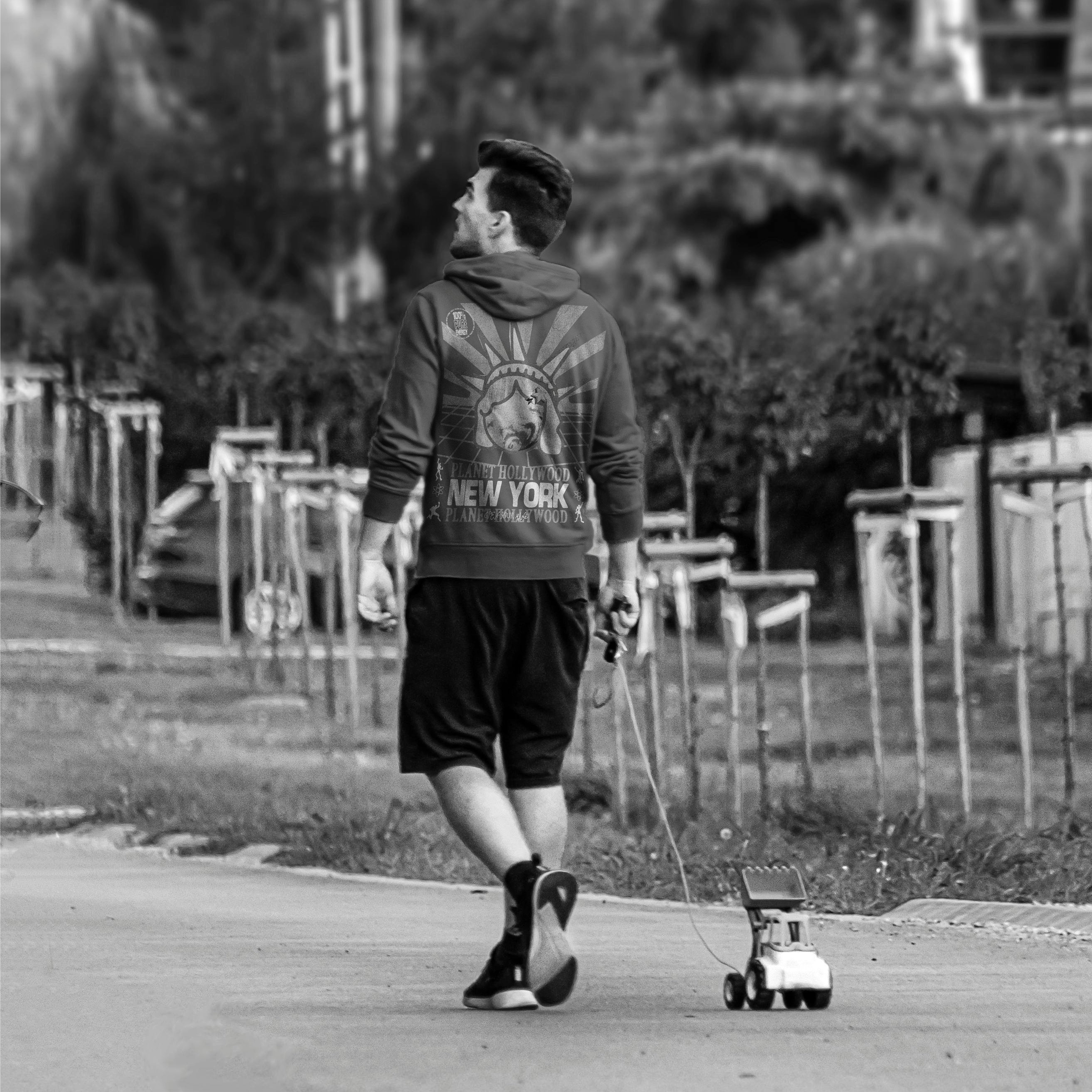 Charcoal Hooded Liberty Crown Sweatshirt