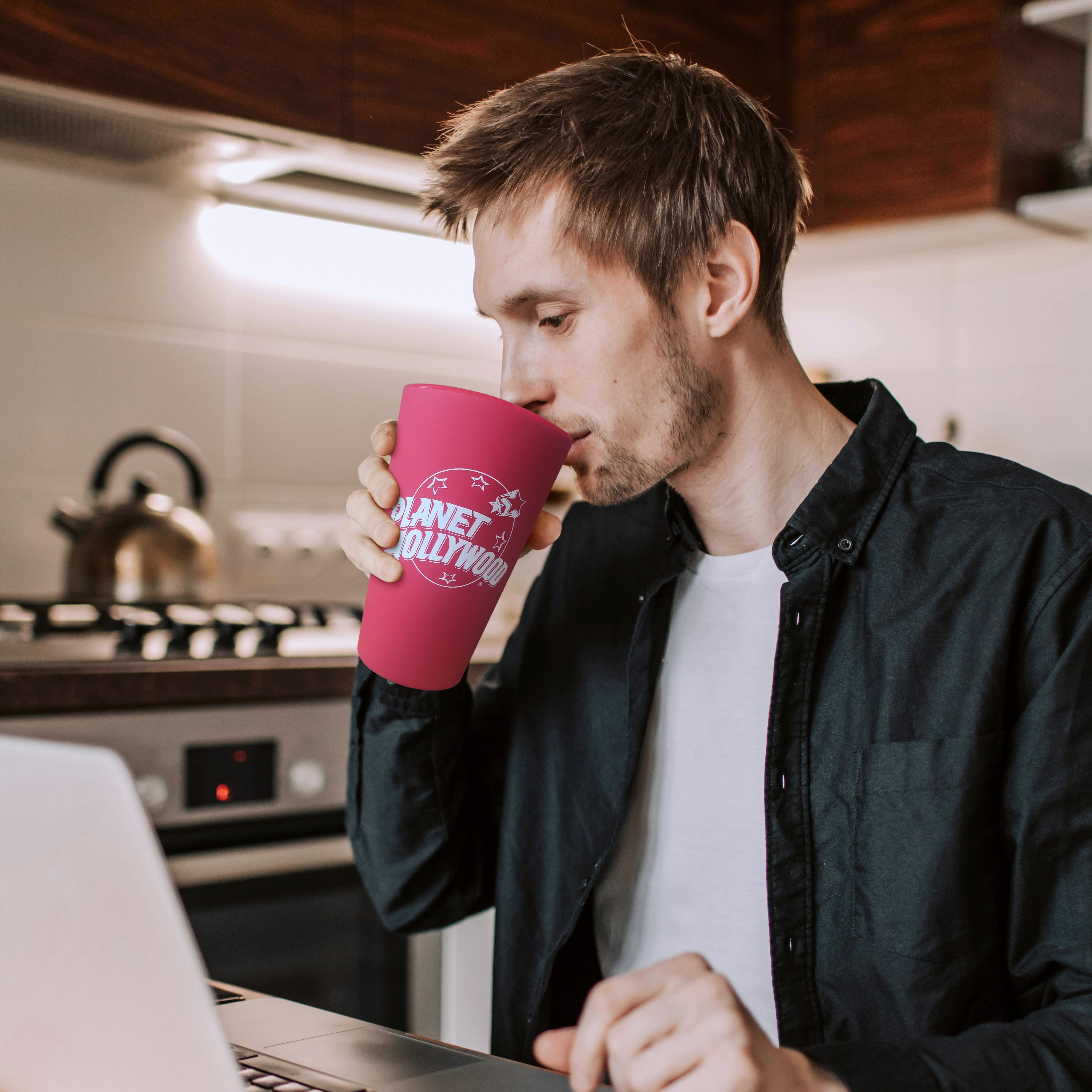 Red Silipint Silicone Pint Glass