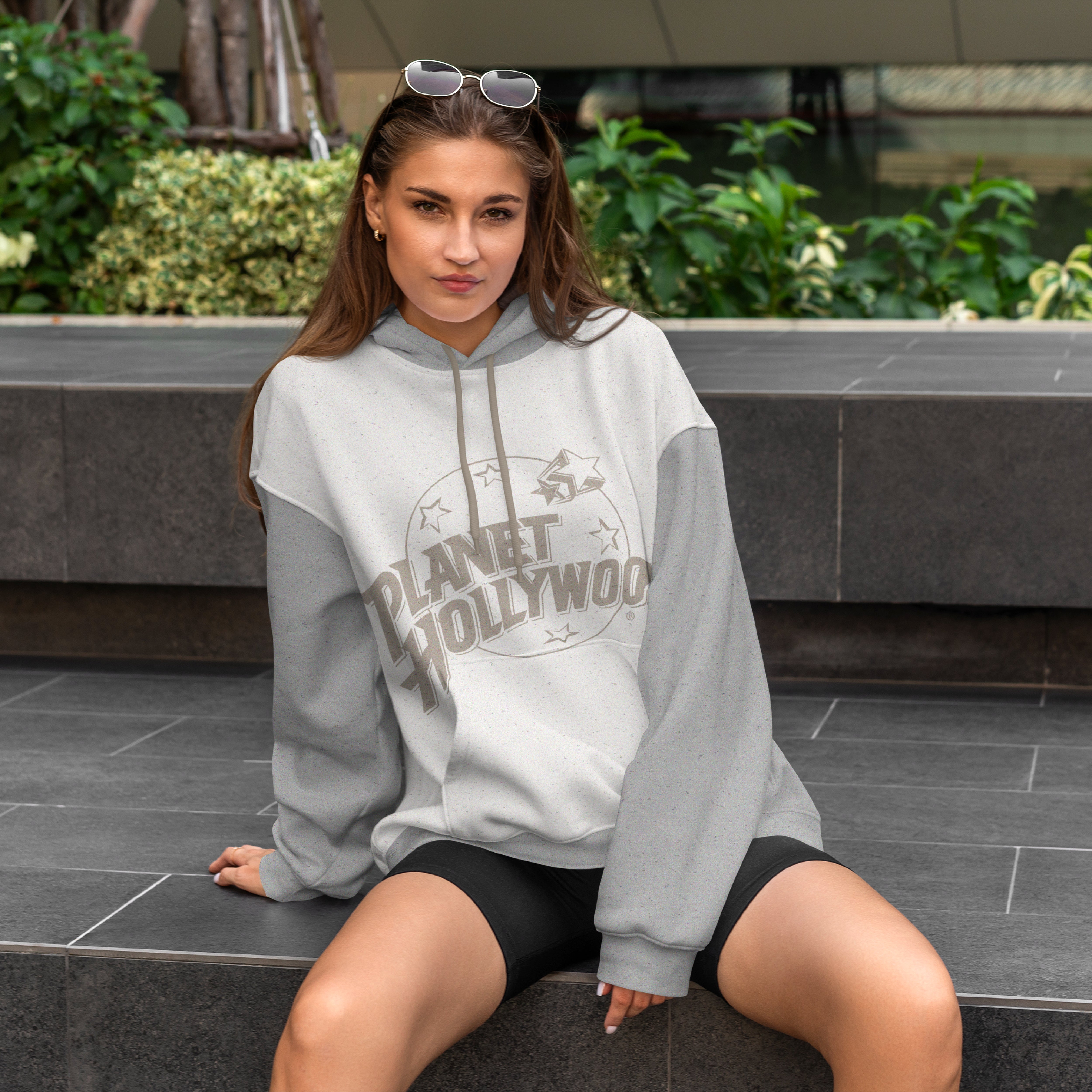 Tri-Tone Crop Sweatshirt