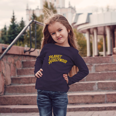 Youth Navy Arch Crew Sweatshirt